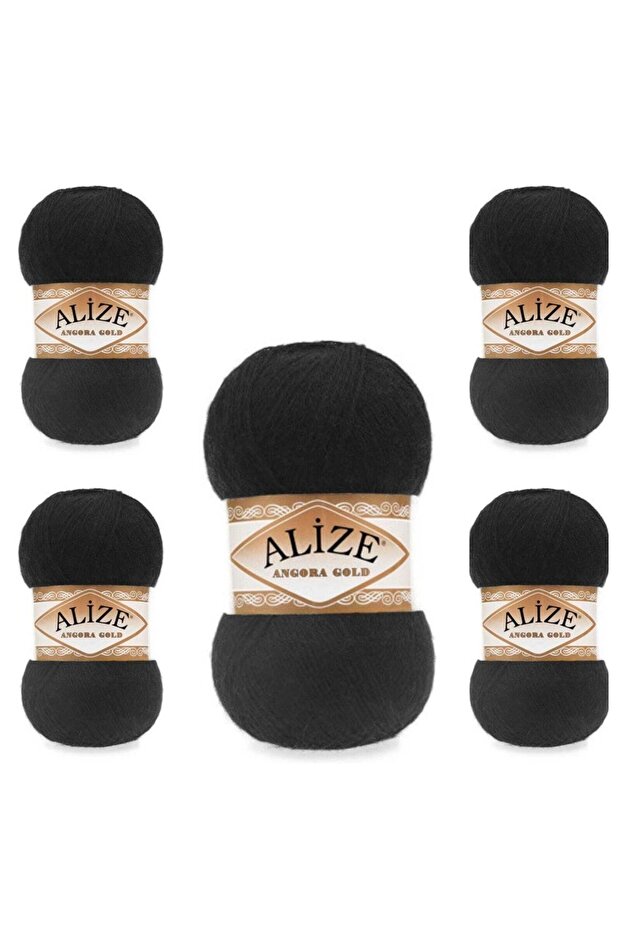 Ayzen Home Angora Gold Hand Knitting Yarn 5 Pack Color No: 60