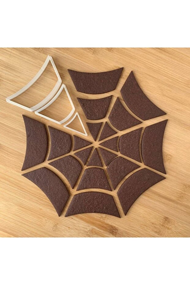 مجموعة أطباق البسكويت على شكل شبكة عنكبوت - 1