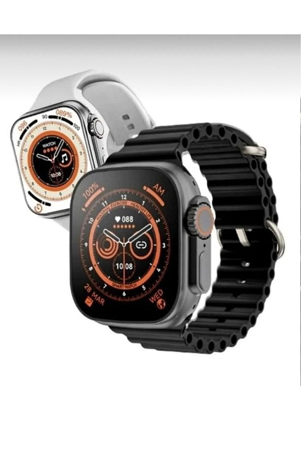 Watch 8 Ultra Uyumlu Akıllı Saat Ios  Andorid Destekli Arama Özeliği Sensörlü Lcd Ekran 3tuş - 1