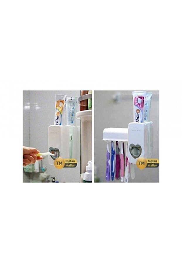 عصارة معجون الأسنان وحامل فرشاة 5 قطع - 2