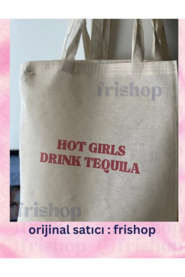 Hot Girls Drink Tequila Cloth Bag Tote Bag