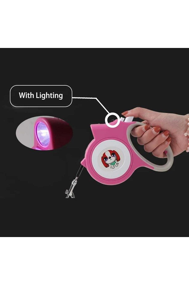 Led Işıklı 5 Mt Köpek Gezdirme Yürüyüs Tasması - 4