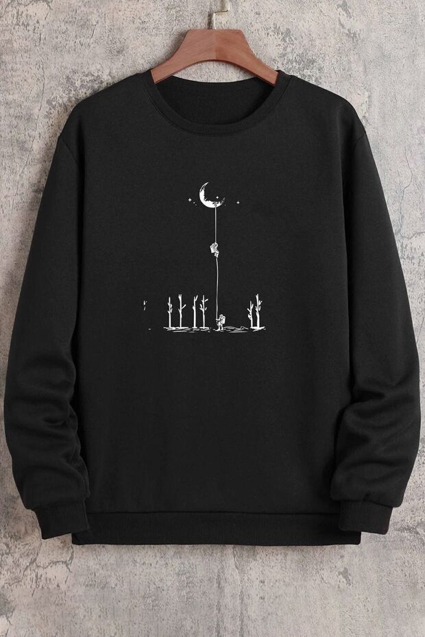 Unisex Space Themed Crewneck Sweatshirt