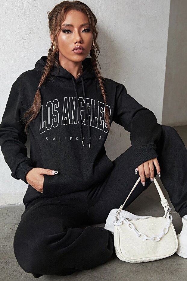 Unisex Unisex Los Angles Printed Tracksuit Set