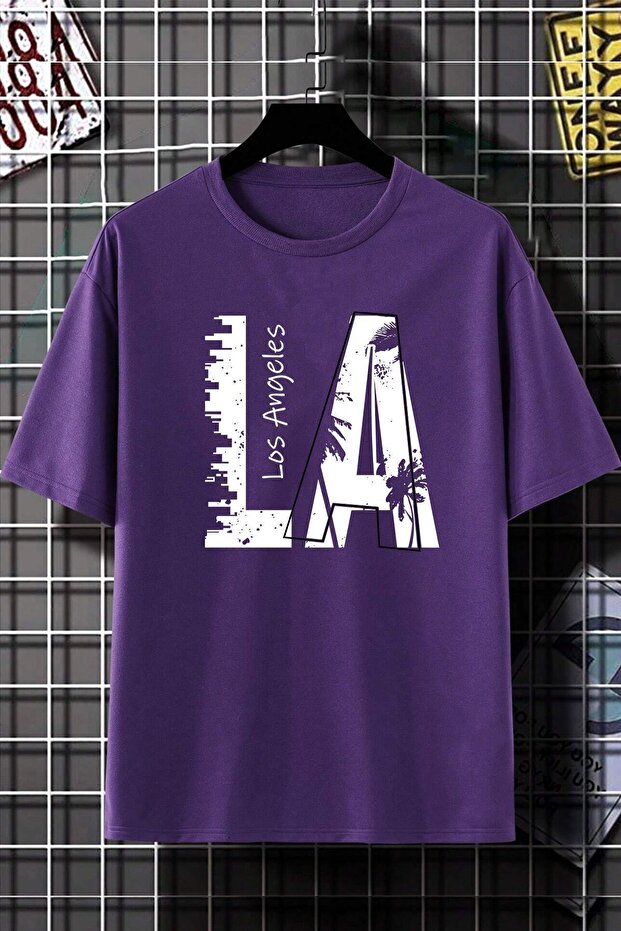 Unisex Los Angles Printed Design T-shirt