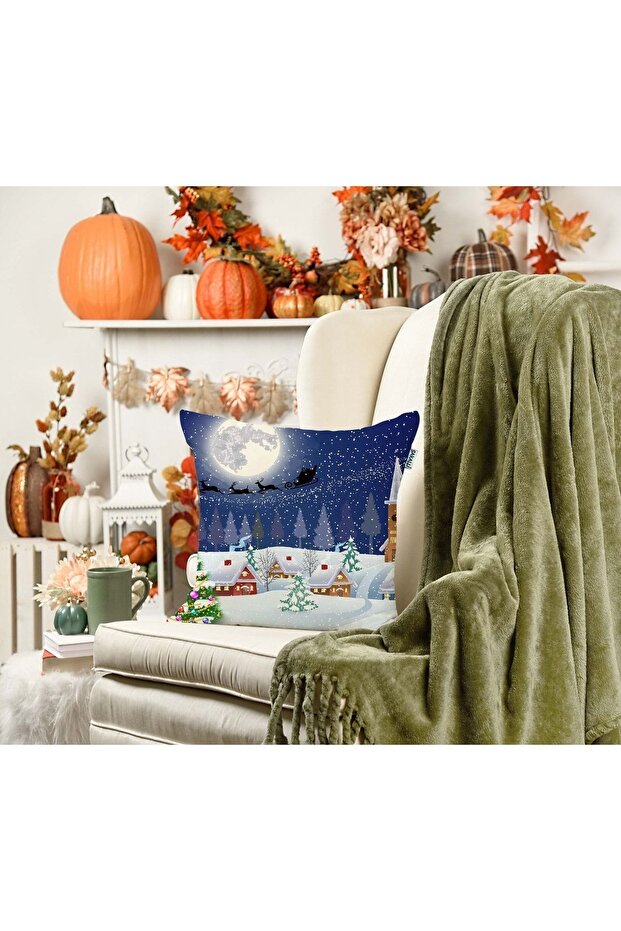 Christmas Patterned 3D Printed Throw Pillow - 2