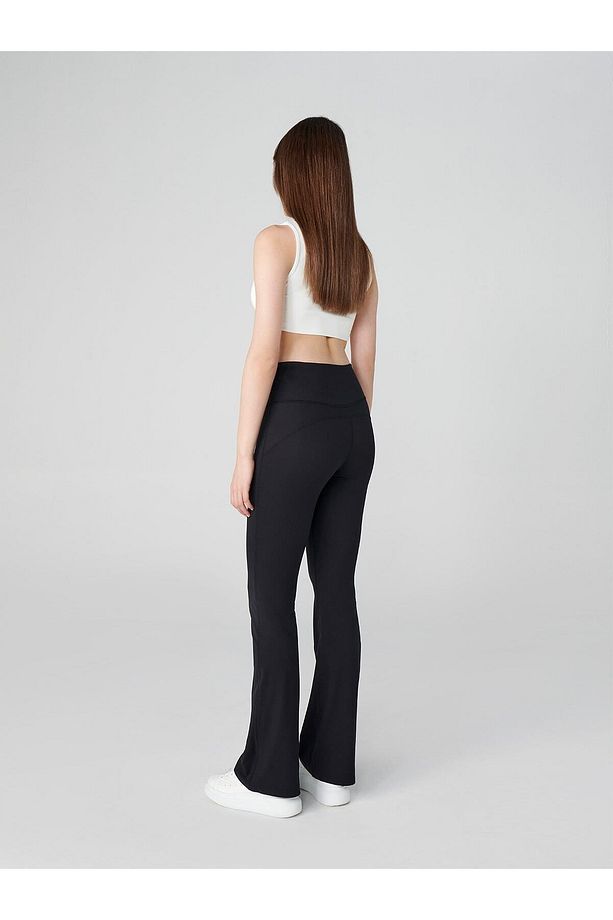 Push Up Light Bootcut Toparlayıcı Ispanyol Paça Tayt Black - 2
