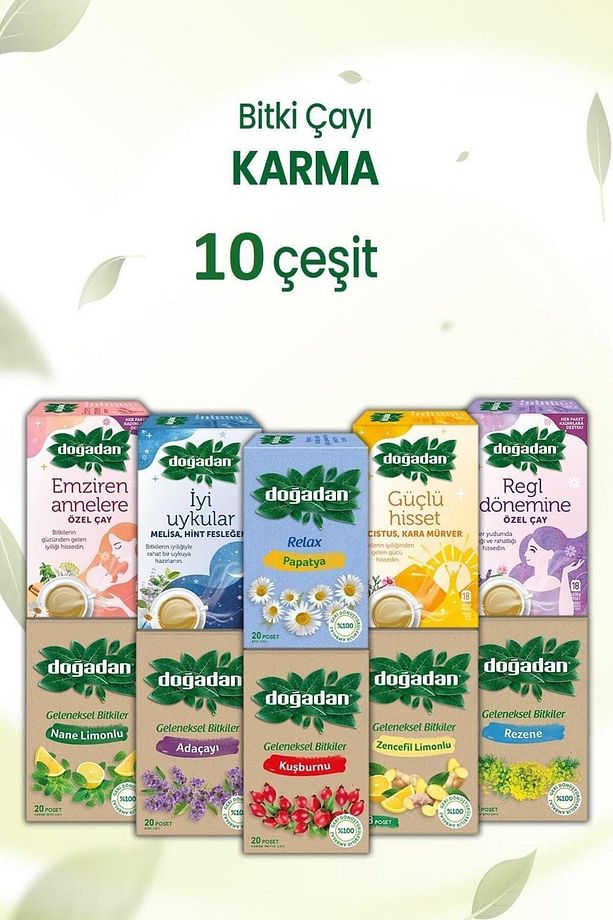 Bitki Poşet Çayları 10 Çeşit - 1