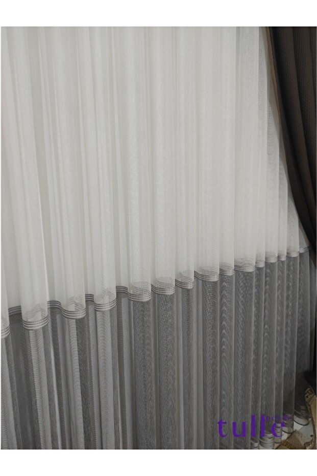 Haliç Etekli Bantlı Tül - 6