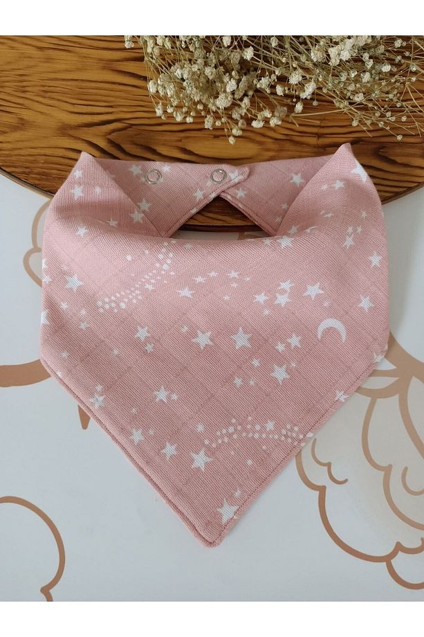 %100 Organik Müslin Çift Katlı Bebek Fuları Yakalık Mama Ve Salya Önlüğü Bez 8 Adet 40 Cm - 3