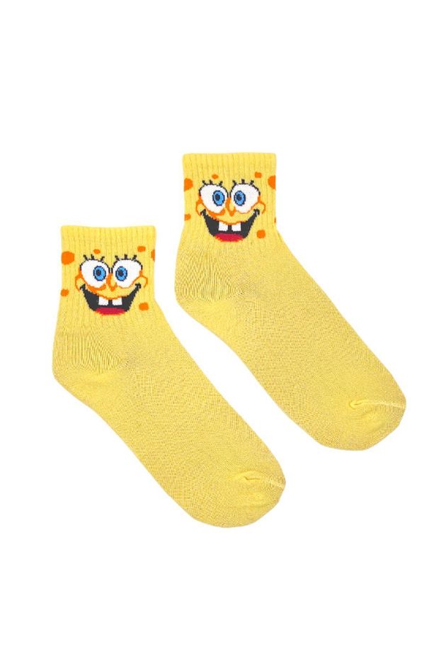 Unisex Sponge Bob Kolej Çorap - 3