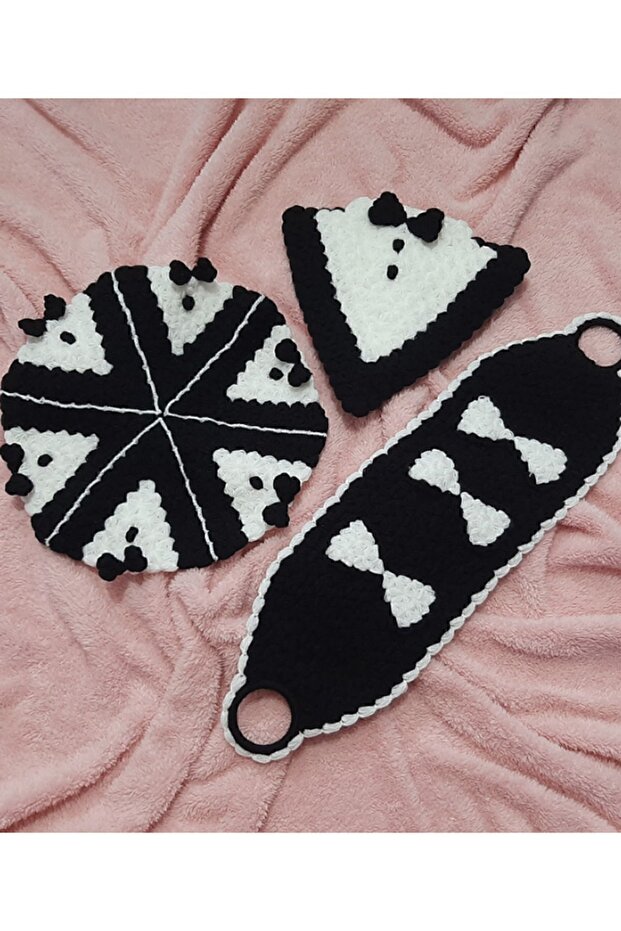 Hand Knitted Groom Bundle Fiber Set 3 Pieces