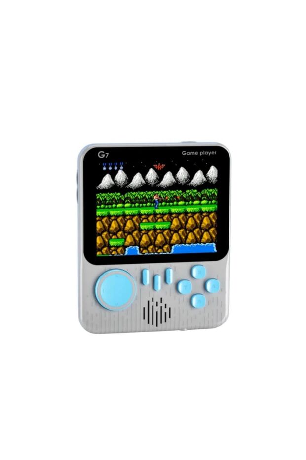 Mini Atari Taşınabilir 666 Adet Retro Oyun Konsolu 3.5 inç Ekran Çift Konsol Gameboy El Atarisi - 1