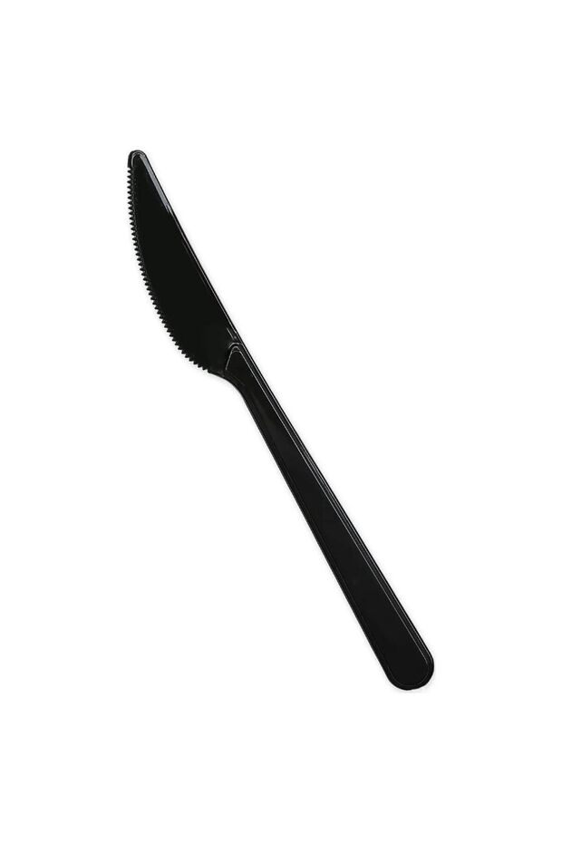 Dessert & Pastry & Party & Celebration Luxury Black Plastic Blade 100 Pack