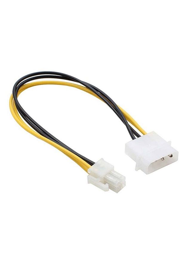 4 Pin Molex - Atx P4 Cpu 4-pin 12v Psu Güç Kaynağı Konektörü Adaptör Kablosu - 1