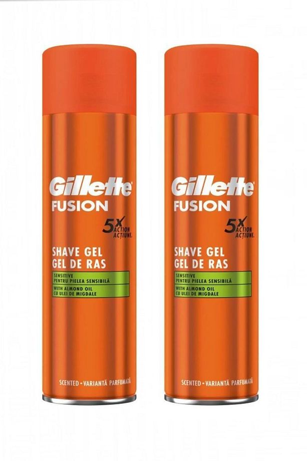 GİLLETTE Fusion 5X Sensitive Tıraş Jeli 200 ml X2 ADET - 1