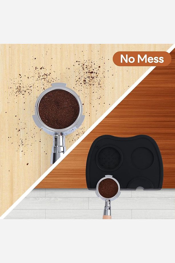 Cafe Bar Barista Ekipmanları Kahve Espresso Tamper Temper Tamping Mat Düz Taban Silikon - 6