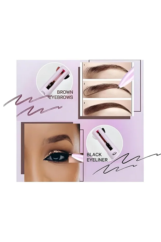 4 In 1 Makyaj Kalemi - 4'ü 1 Arada Makyaj Kalemi - 4 In 1 Make Up Pen - 5