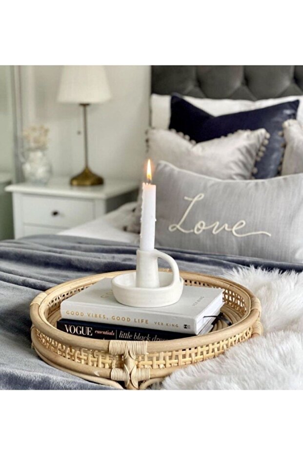 Kulplu Şamdan Mumluk Beton - 1