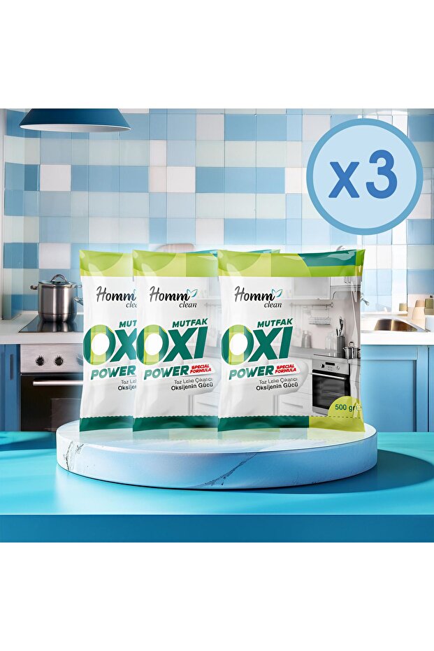 HOMM Clean Oxi Power Mutfak 3 Adet - 1