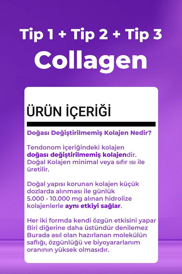 Tip 1-2-3 Kollajen + Hiyalüronik Asit 60 Kapsül x 3 Adet - 2
