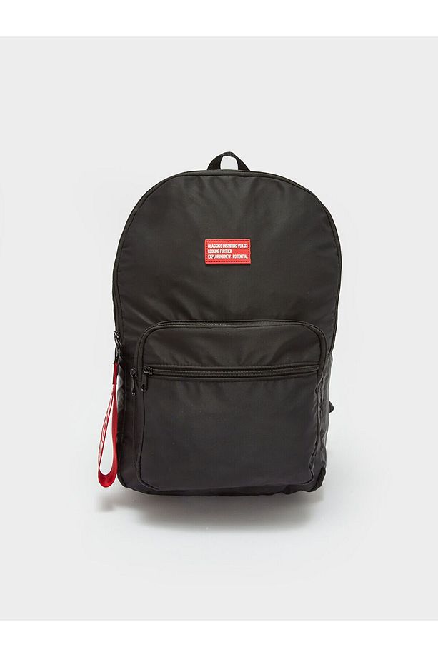 LCW ACCESSORIES Siyah Yazı Baskılı Erkek Sırt Çantası - 3