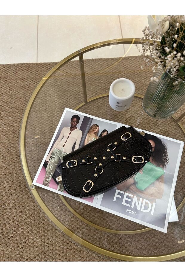 Siyah Manc Çanta - 6