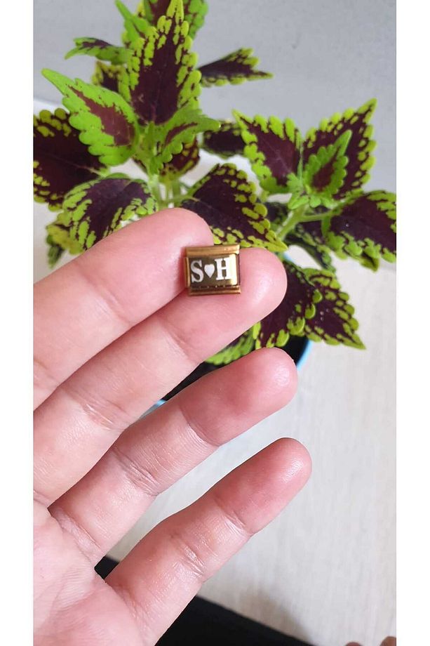 Nomimation Charm Gold Renk Nomi Charm Çelik 9mm Istediğini Yazdır - 9