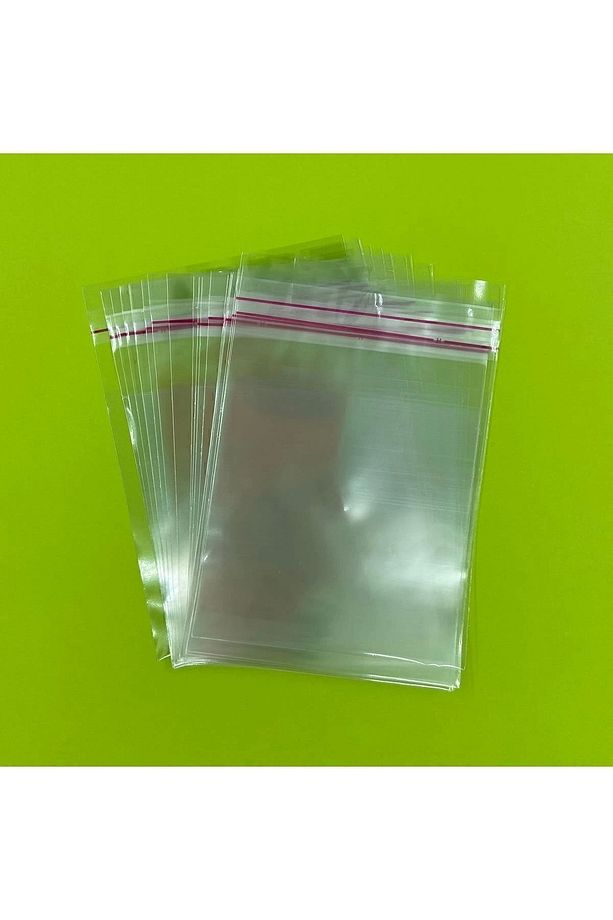 Şeffaf Bantlı (10x15 Cm) Parlak Jelatin Poşet (100 Adet) - Şeffaf Hediye Poşeti - 2