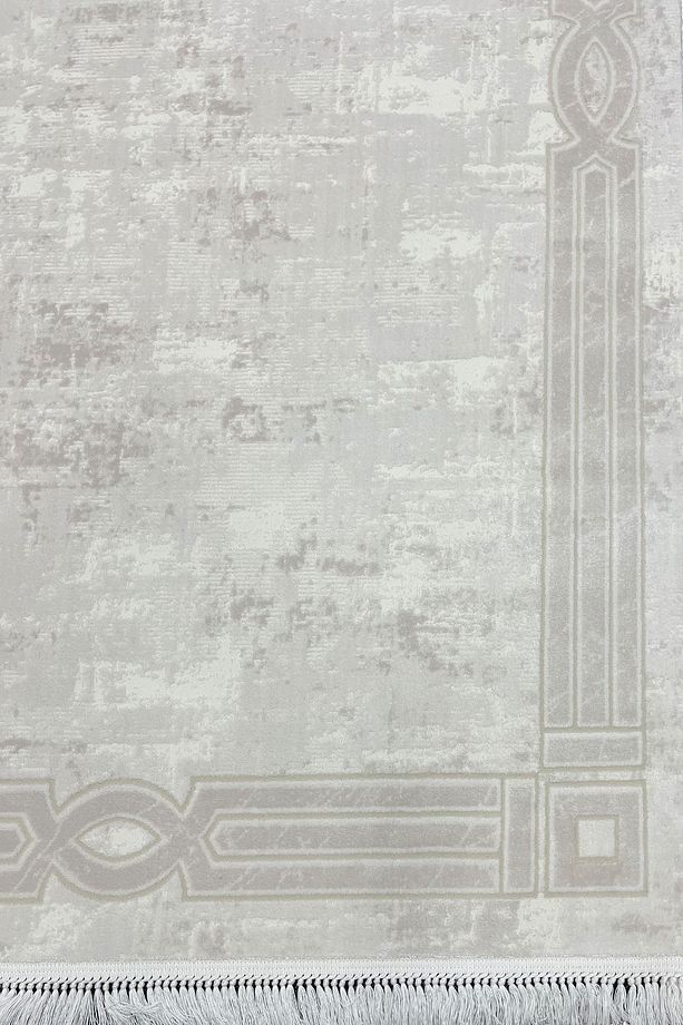 4m2 - 6m2 Modern %100 Akrilik (YÜN) Salon Oturma Odası Mutfak Halısı Yumuşak Doku 6322 Krem Bej - 9