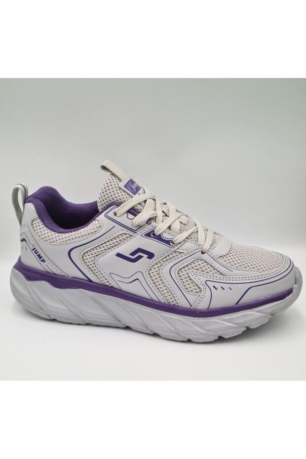 30847 Gray Purple Women's Daily Walking Sports Shoes