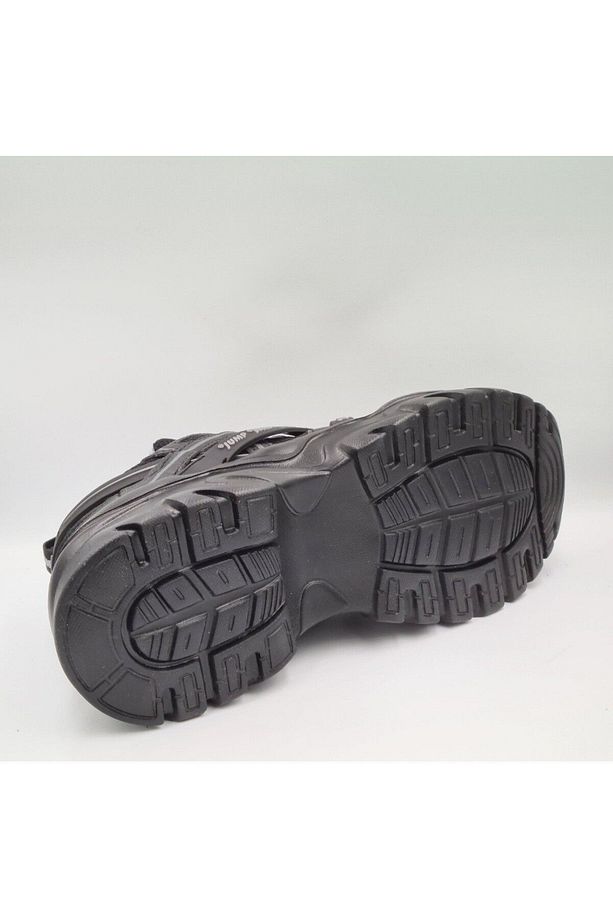 30852 Siyah Unisex Kalın Taban Sneaker Spor Ayakkabı - 6