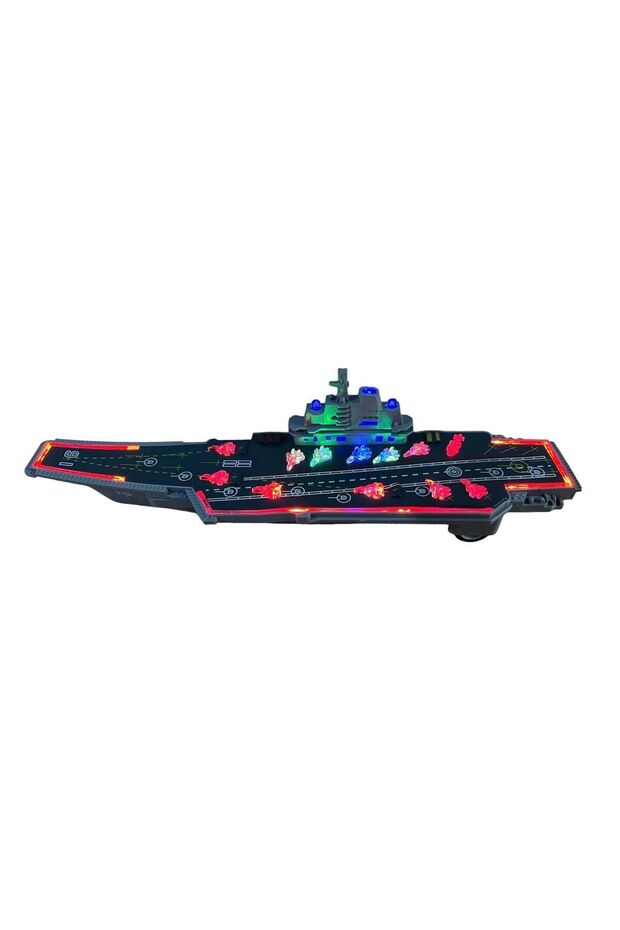 Pull and Drop Ship Airplane Track with Sound and Light 24 cm