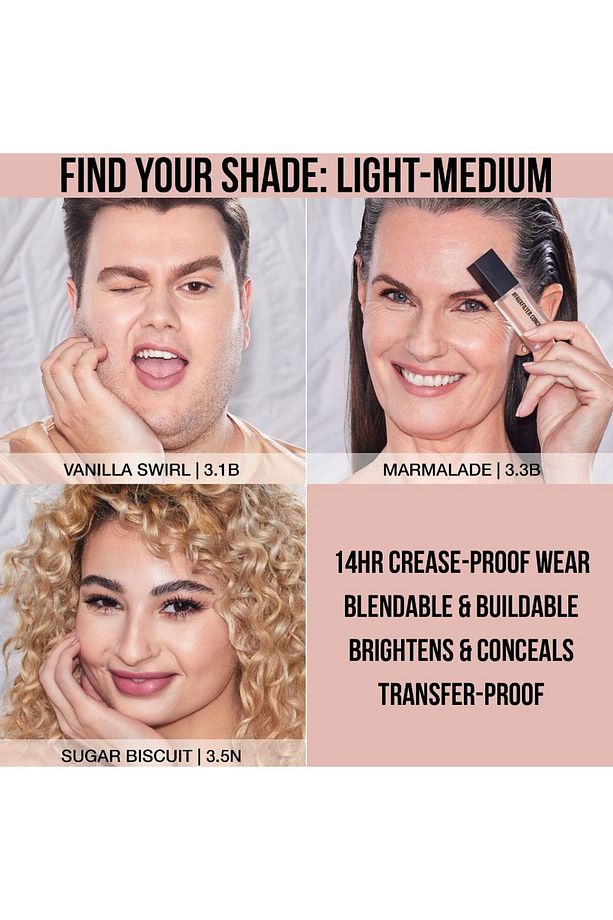 FauxFilter Luminous Matte Buildable Coverage Crease Proof Concealer 9 Ml - 3