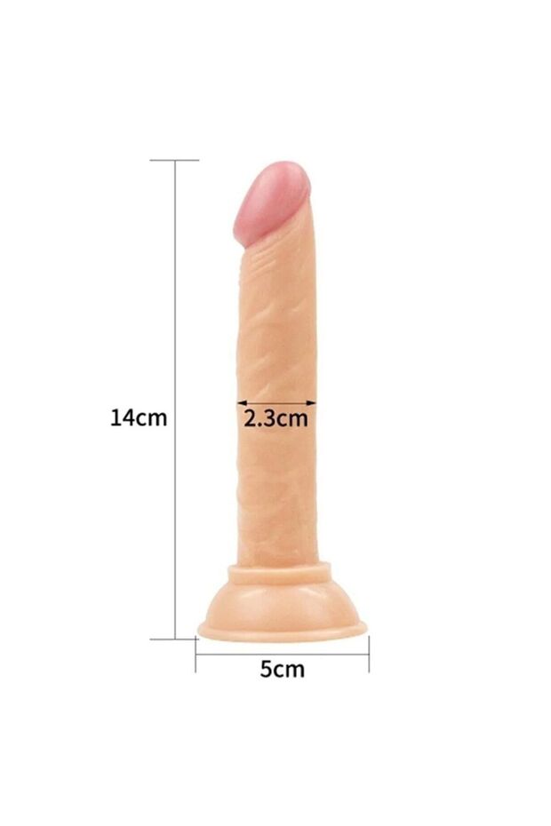 14cm Vantuzlu Dildo - 2