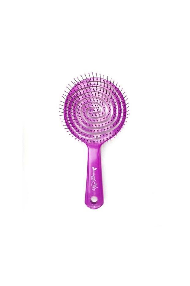 Pro Three Dimensional Oval Hair Brush Large - 18 Purple