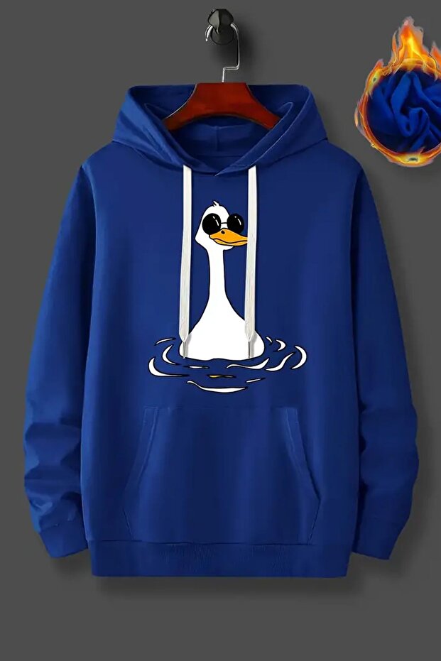 Duck Printed Oversize Sweatshirt