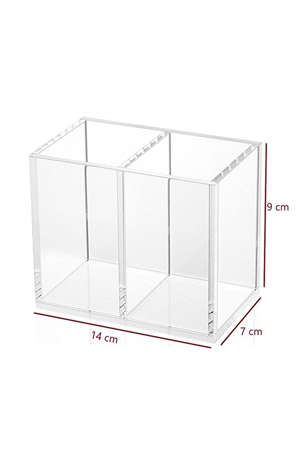 2 Compartment Plexi Organizer - Practical Organization - 4
