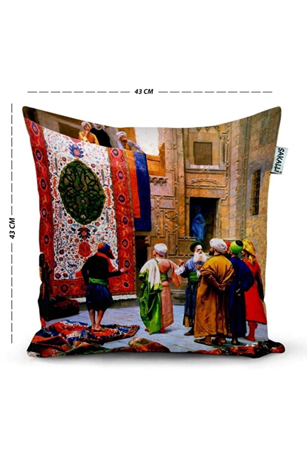 غطاء وسادة مزخرف بطباعة ثلاثية الأبعاد بتصميم عثماني