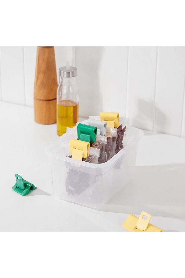 9 Adet Paket Mandalı 6 Küçük Ve 3 Büyük 9'lu Set Plastik Klips Poşet Klipsi - 3