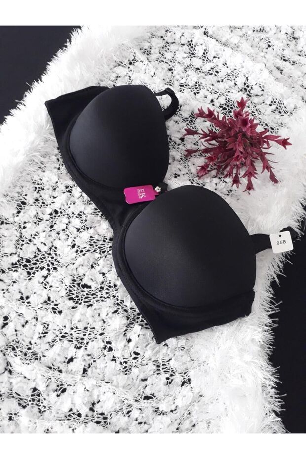 126 Unpadded Strapless Bra Black 80