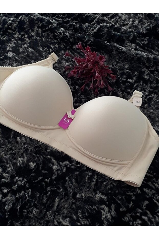 715 Model C Cup Non Supported and Non Underwire Gathering Bra - Nude Color 95C