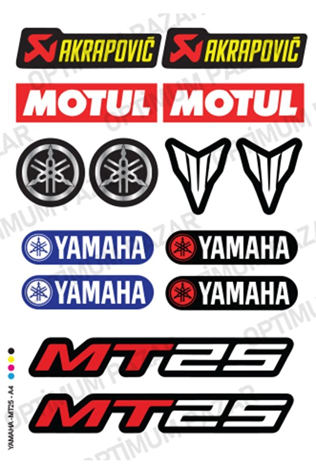 MT25 Sticker Seti A4 - 2