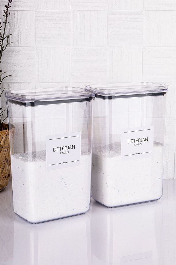 Deterjan Kavanozu/kutusu(beyazlar)-deterjan Kavanozu/kutusu(renkliler) 2900ml - 3