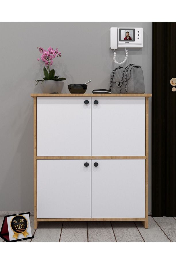 Torre Ayakkabılık,%100 MDF,Kolay Kurulum,ÇokAmaçlı Dolap - 1