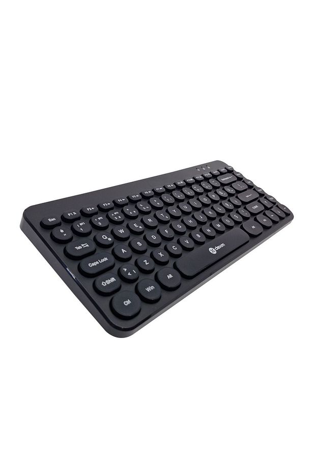 Kbw002 Retro Daktilo Görünümlü Şık Ve Kullanışlı Pilli Türkçe Bluetooth Q Klavye - Dkb0003 - 3