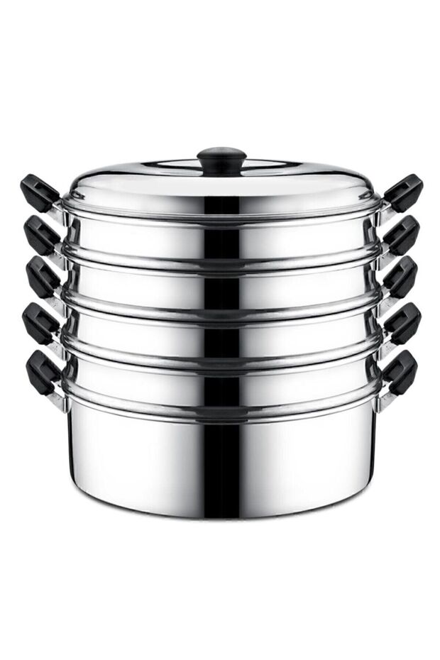 Ergingroup Buharlı Alüminyum Mantı Tenceresi 28 Cm Özbek Kazak Mantı Tencere - 4