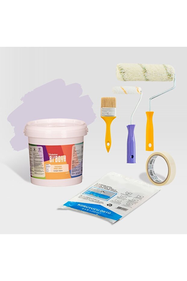 Tek Duvar Boyama Seti Eflatun - 1