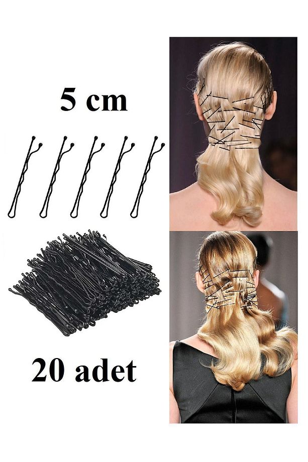 4 adet Topuz Tokası & 10 adet Lastik Toka & 20 adet Tel Toka Seti - 4