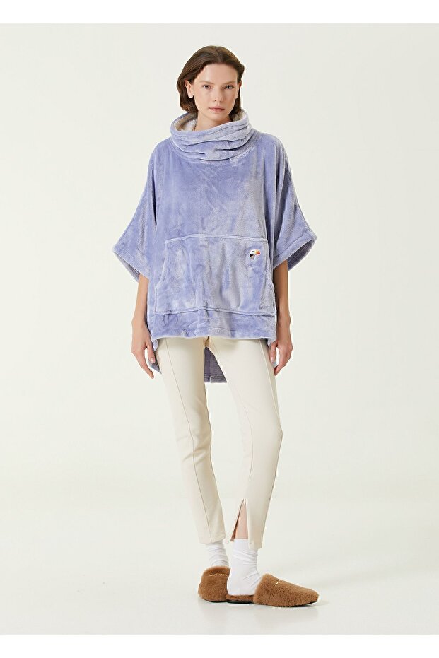 Es Parla Ruby Panço Mavi Oversize - 3